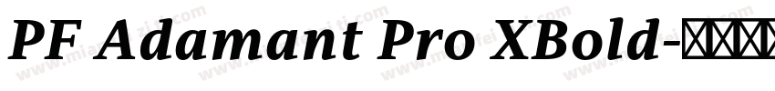 PF Adamant Pro XBold字体转换